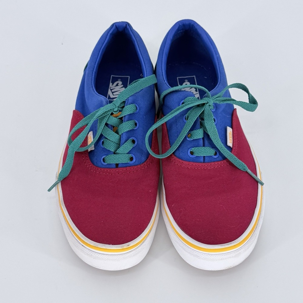Vans Era Colorblock Canvas Sneakers Kids US 6.5 Lapis Blue Red w/ Box - Picture 4 of 12